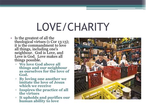 what is the virtue of charity|charity is love.